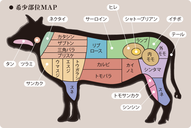 希少部位MAP